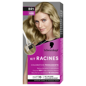 Coloration permanente 1 blond SCHWARZKOPF KIT RACINES - 70g