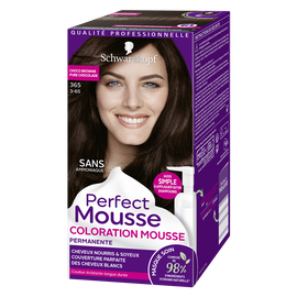 Coloration permanente 365 choco brownie SCHWARZKOPF PERFECT MOUSSE - 182ml