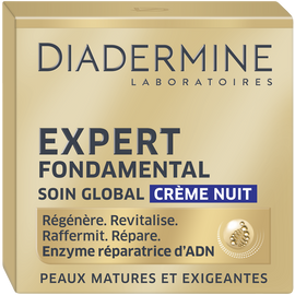Soin Crème visage de nuit expert fondamental DIADERMINE, 50ml