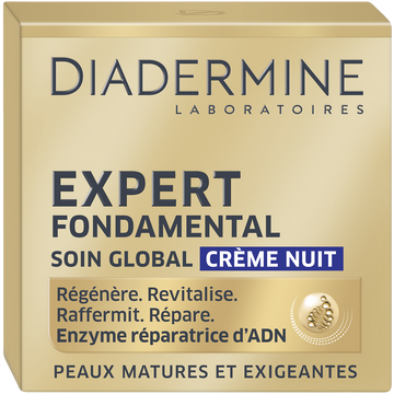 Soin Crème visage de nuit expert fondamental DIADERMINE, 50ml