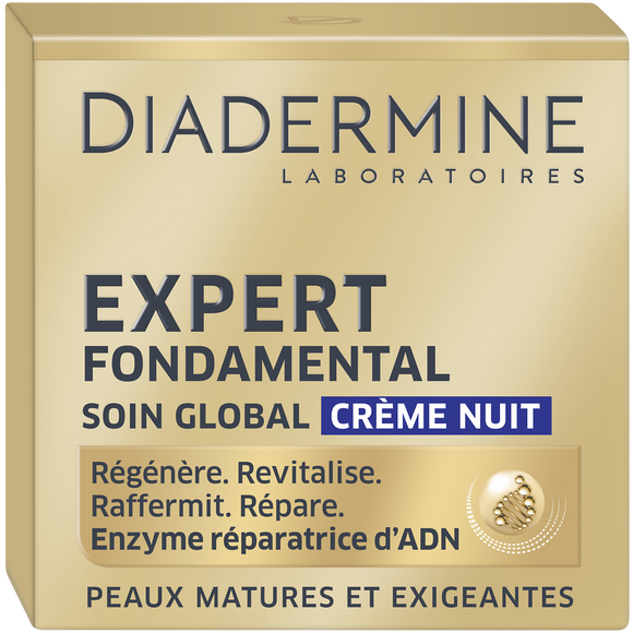Soin Crème visage de nuit expert fondamental DIADERMINE, 50ml