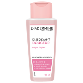 Dissolvant douceur ongles fragiles & sensibles DIADERMINE, flacon de 125ml