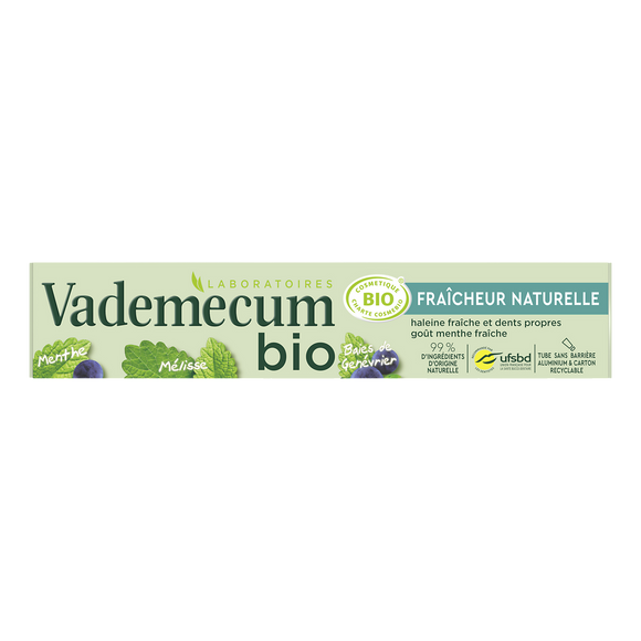 Dentifrice fraîcheur naturelle VADEMECUM, 75ml