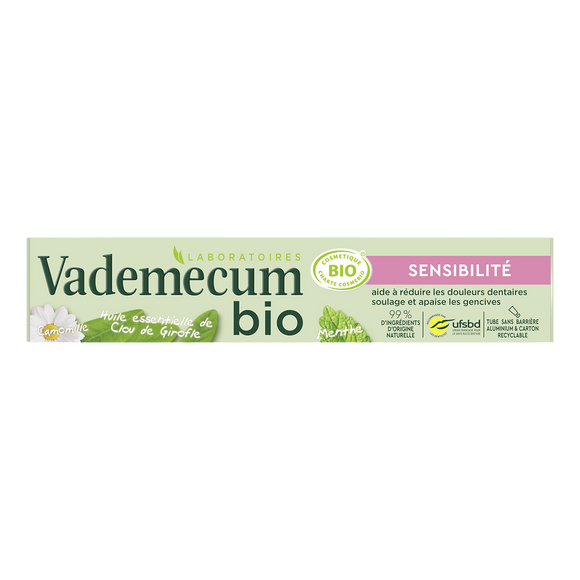 Dentifrice sensibilité girofle/menthe VADEMECUM, 75ml