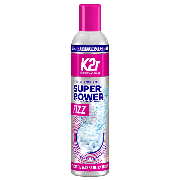 Détachant Aérosol Super power fizz détachant avant lavage K2R - 300ml