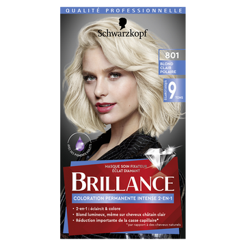 Brillance 2 en 1 blond clair polaire 801
