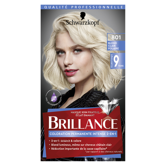 Brillance 2 en 1 blond clair polaire 801