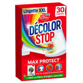 Lingette anti-décoloration xxl max protect DECOLOR STOP - 30 lingettes