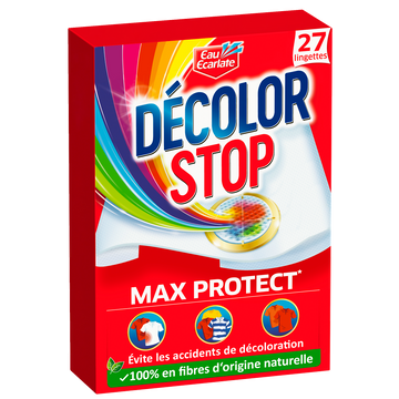 Lingette anti-décoloration max protect DECOLOR STOP - 27 lingettes