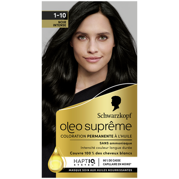 Coloration permanente 1-10 noir intense SCHWARZKOPF OLEO SUPREME - 165ml