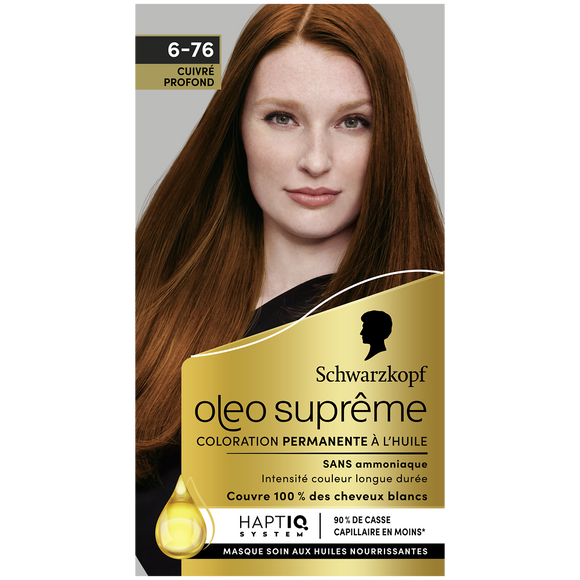 Coloration permanente à l'huile 6-76 cuivré OLEO SUPREME - 1 unité