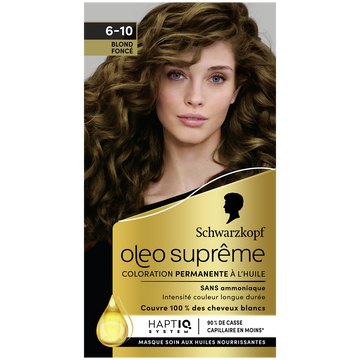Coloration permanente 6-10 blond foncé SCHWARZKOPF OLEO SUPREME - 165ml