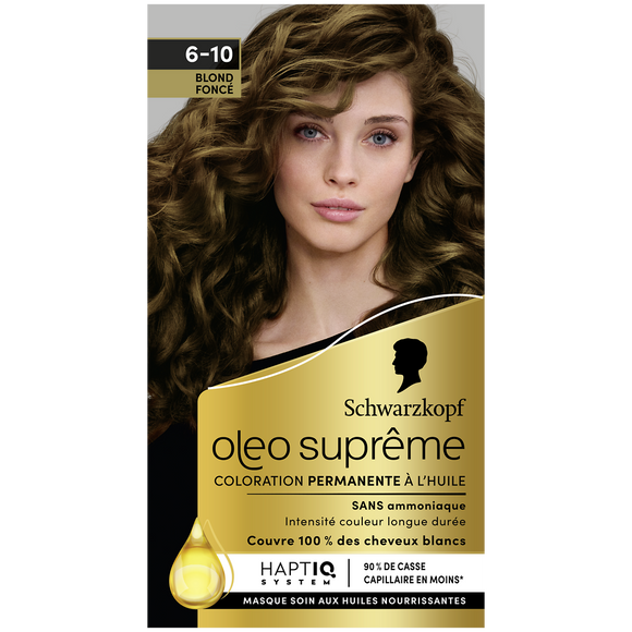 Coloration permanente 6-10 blond foncé SCHWARZKOPF OLEO SUPREME - 165ml