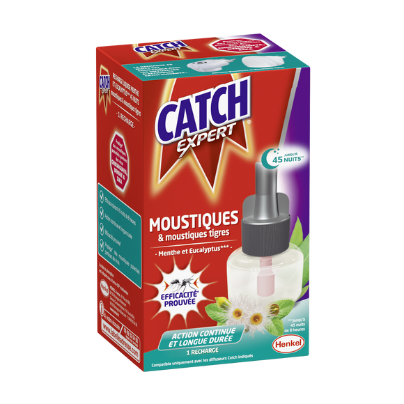 Recharge éléctrique menthe répulsif CATCH 45 nuits