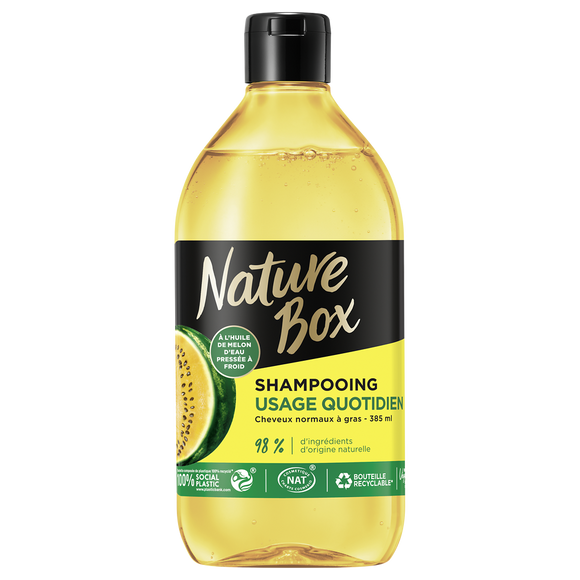 Shampooing usage quotidien melon NATUREBOX - 385ml