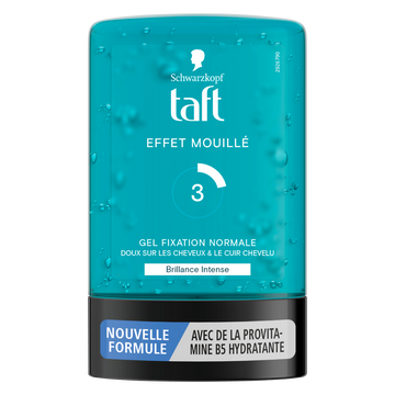 Gel coiffant Effet mouillé fixation normale tube TAFT - 300ml