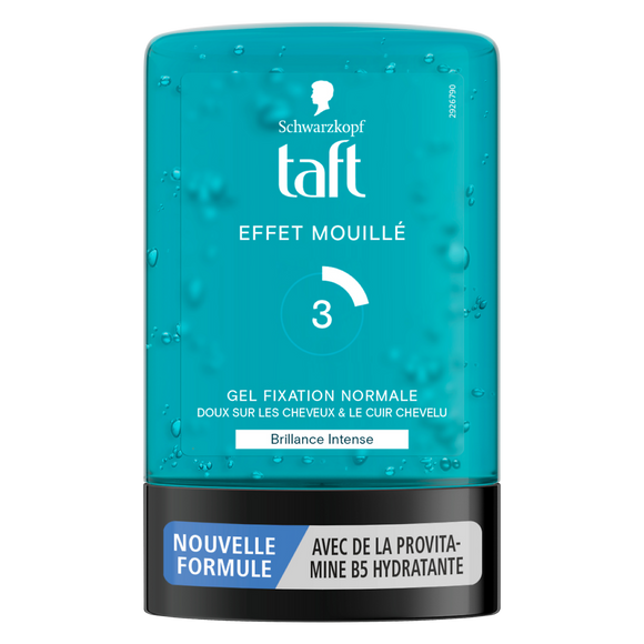 Gel coiffant Effet mouillé fixation normale tube TAFT - 300ml