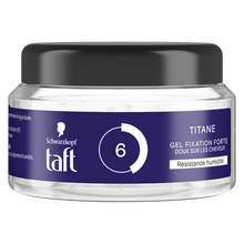 Gel coiffant Titane fixation forte résistant à l'humidité pot TAFT - 250ml