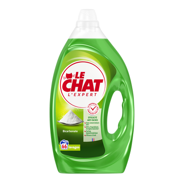 Lessive liquide Expert bicarbonate anti-taches LE CHAT - 66 lavages