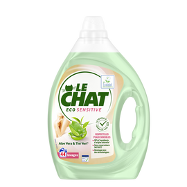 Lessive liquide Ecosensitive aloe vera peaux sensibles LE CHAT - 44 lavages