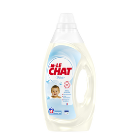 Lessive liquide Bébé formulée avec soin LE CHAT - 35 lavages