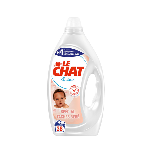 LE CHAT - Lessive liquide - Pour bébé, Hypoallergénique - Non mentionné - 35 lavages - 1.575 l