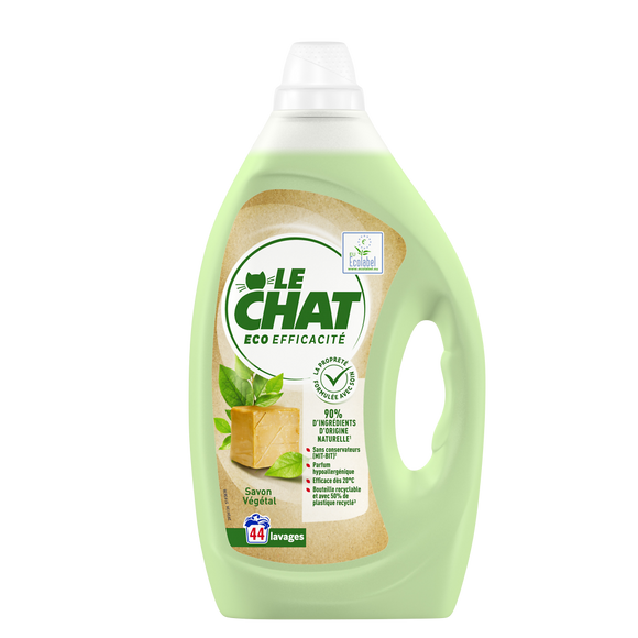 Lessive liquide Eco efficacité savon végétal LE CHAT - 44 lavages