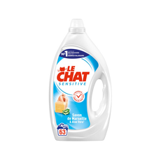 LE CHAT - Lessive liquide - Hypoallergénique - Savon de Marseille - 63lavages - 2.835 l