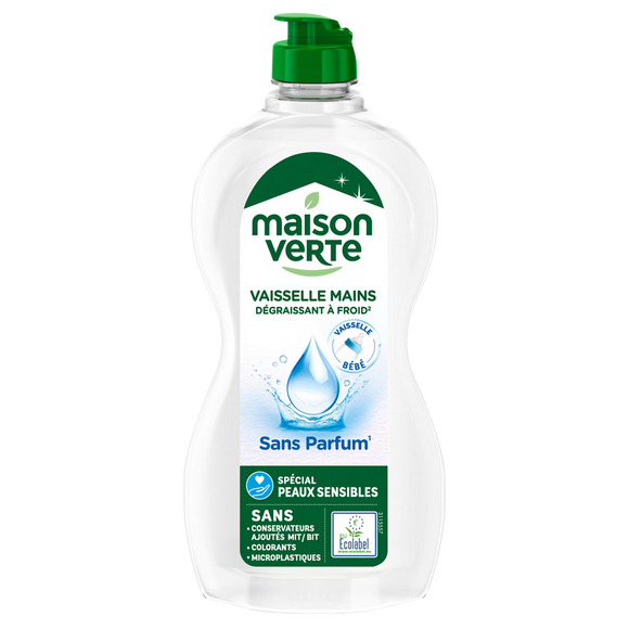 Liquide vaisselle 0 pour cent MAISON VERTE - 500ml