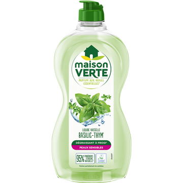Liquide vaisselle thym et basilic MAISON VERTE - 500ml