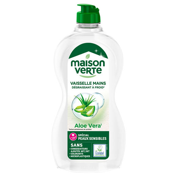 Liquide vaisselle aloe vera MAISON VERTE - 500ml
