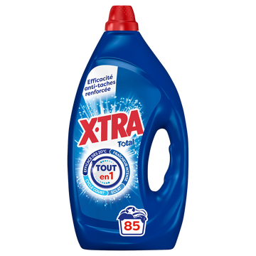 X-TRA - Lessive liquide - 4+1 - Classique - 85 lavages - 3.825 l