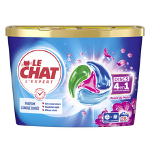 LE CHAT - Lessive en doses - 4 en 1 - Rosée du Matin - 25 lavages - 413 g