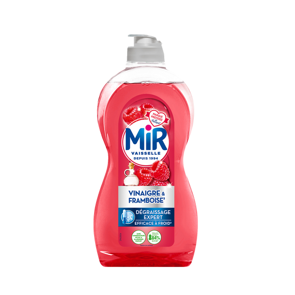 Liquide vaisselle vinaigre framboise dégraissant MIR VAISSELLE - 450ml