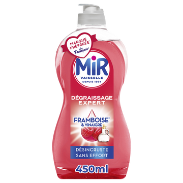 Liquide vaisselle vinaigre framboise dégraissant MIR VAISSELLE - 450ml