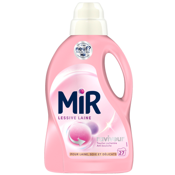 Lessive liquide laine main et machine formule 3en1 MIR LESSIVE - 27 lavages