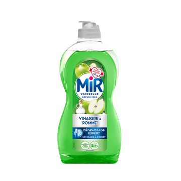 Liquide vaisselle vinaigre pomme dégraissage expert MIR VAISSELLE - 450ml