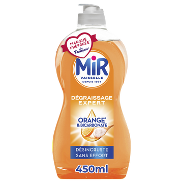 Liquide vaisselle bicarbonate dégraissage expert MIR VAISSELLE - 450ml