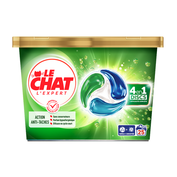 Lessive capsule l'expert 4 en 1 efficacité complète LE CHAT - X25
