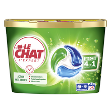 LE CHAT - Lessive en doses - Hypoallergénique - 4 en 1 - 25 lavages -413 g
