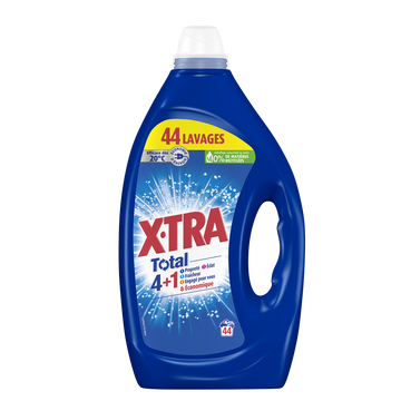 Lessive liquide total 4 plus 1 propreté éclat fraîcheur X-TRA - 44 lavages