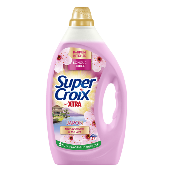Lessive liquide Japon Fleurs de cerisier SUPER CROIX - 42 lavages