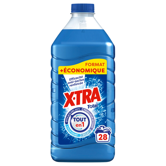 X-TRA - Lessive liquide - 4+1 - 28 lavages - 1.26 l