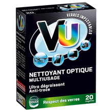 Nettoyant lunettes Vu étui 20 pochettes
