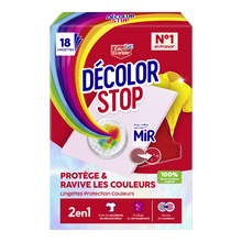Lingette anti-décoloration DECOLOR STOP Ravive Couleurs EAU ECARLATE x18 lingettes
