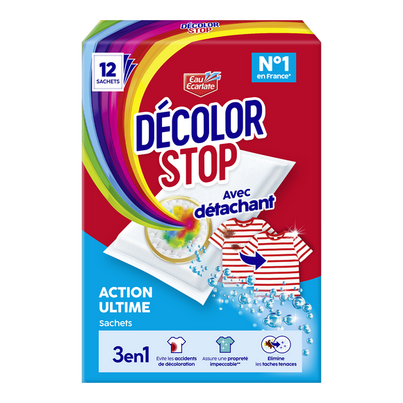 Sachet DECOLOR STOP 3en1 Détachant x12
