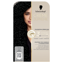 Crème SUPREME Schwarzkopf 1-0 noir intense