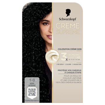 Crème SUPREME Schwarzkopf 1-0 noir intense