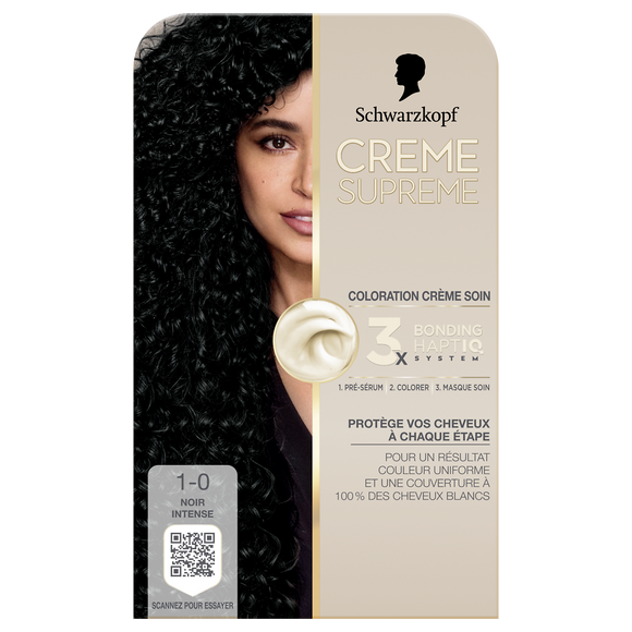 Crème SUPREME Schwarzkopf 1-0 noir intense
