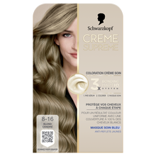Crème SUPREME Schwarzkopf 8-16 blond clair cendré